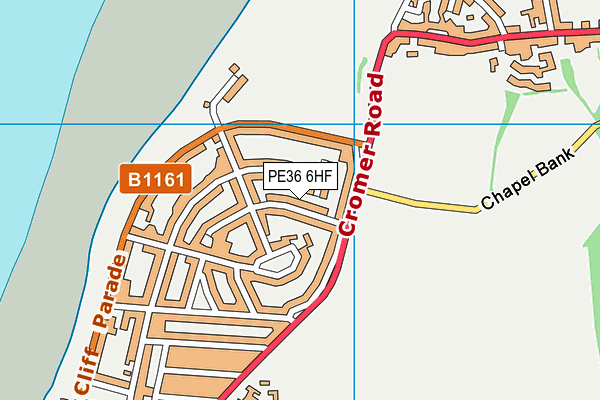 Map of HUNSTANTON SKI CAFE AND BAR LTD at district scale