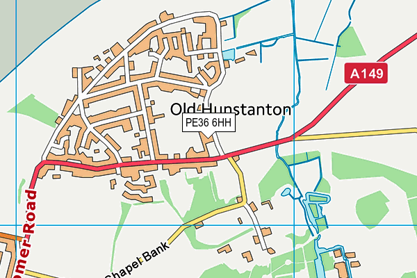 Sports Pavilion (Redgate Rangers Fc) map (PE36 6HH) - OS VectorMap District (Ordnance Survey)