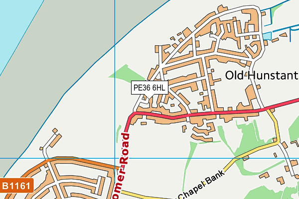 Map of KELSEY CLOSE (OLD HUNSTANTON) RESIDENTS SOCIETY LIMITED(THE) at district scale