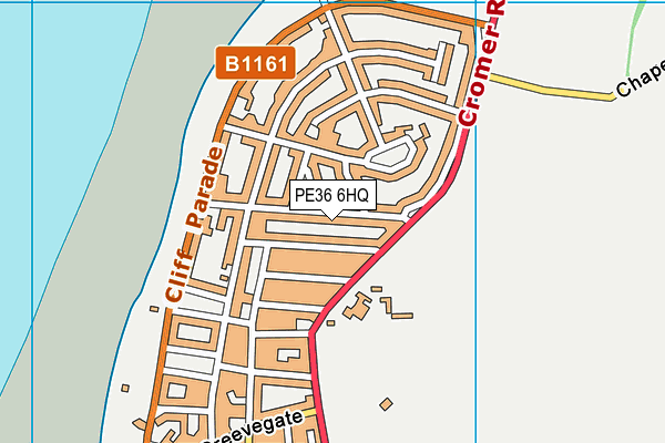 PE36 6HQ map - OS VectorMap District (Ordnance Survey)