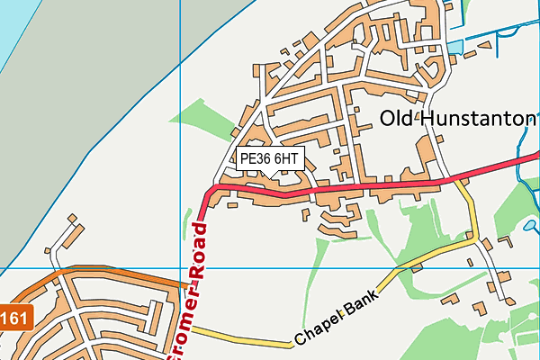PE36 6HT map - OS VectorMap District (Ordnance Survey)