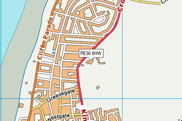 Glebe House School map (PE36 6HW) - OS VectorMap District (Ordnance Survey)