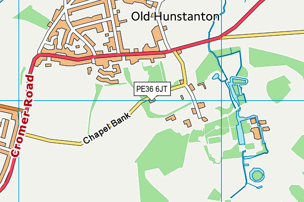 PE36 6JT map - OS VectorMap District (Ordnance Survey)