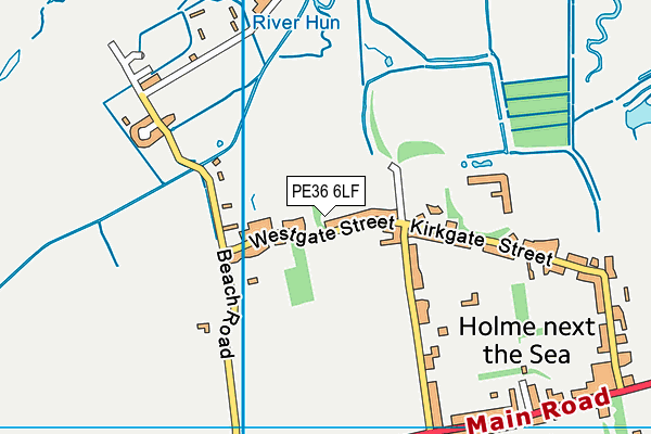 PE36 6LF map - OS VectorMap District (Ordnance Survey)