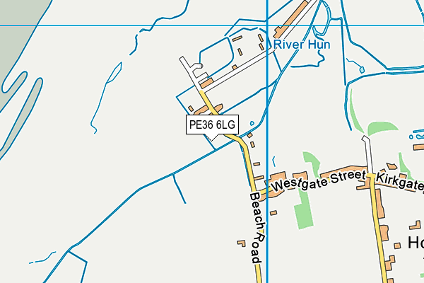 PE36 6LG map - OS VectorMap District (Ordnance Survey)
