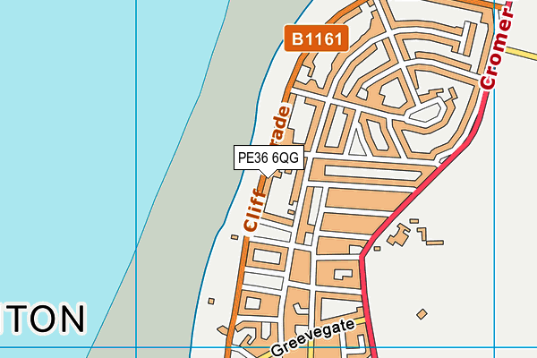 PE36 6QG map - OS VectorMap District (Ordnance Survey)