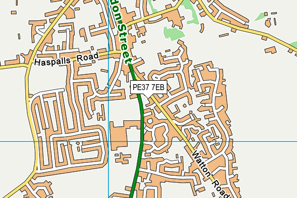 PE37 7EB map - OS VectorMap District (Ordnance Survey)