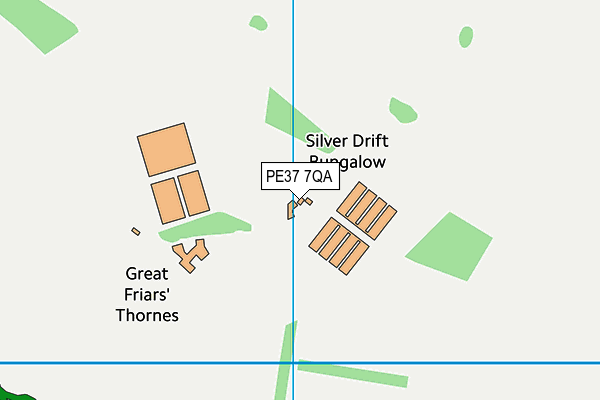 PE37 7QA map - OS VectorMap District (Ordnance Survey)