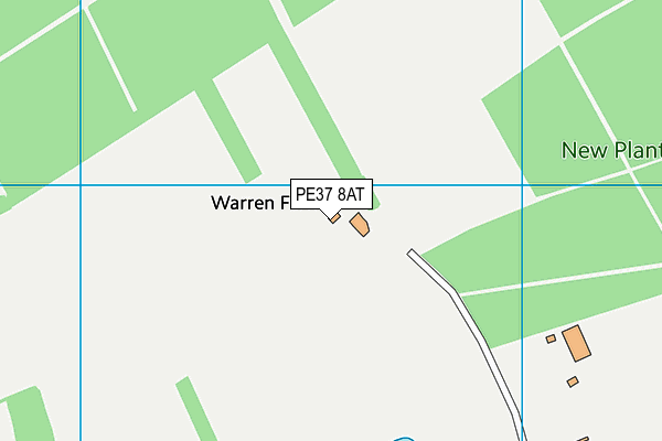 PE37 8AT map - OS VectorMap District (Ordnance Survey)