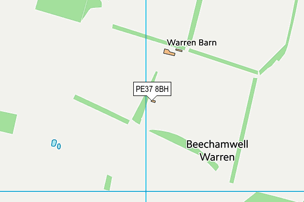 PE37 8BH map - OS VectorMap District (Ordnance Survey)