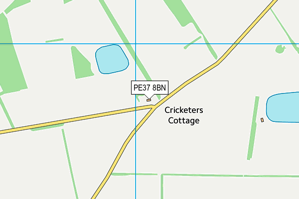 PE37 8BN map - OS VectorMap District (Ordnance Survey)