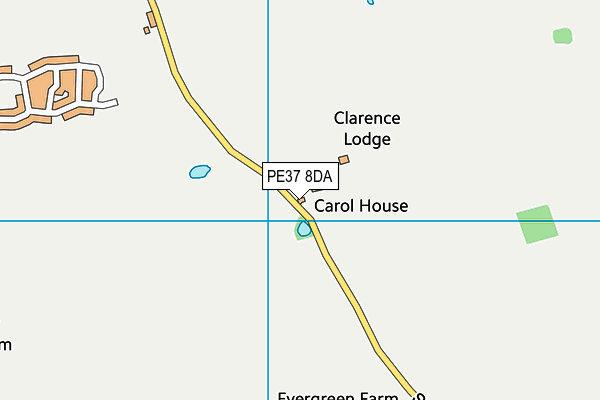 PE37 8DA map - OS VectorMap District (Ordnance Survey)