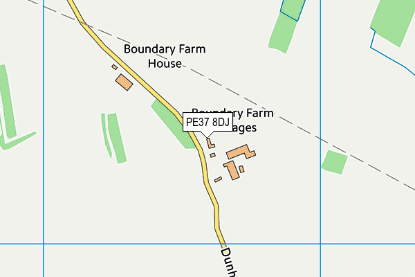 PE37 8DJ map - OS VectorMap District (Ordnance Survey)