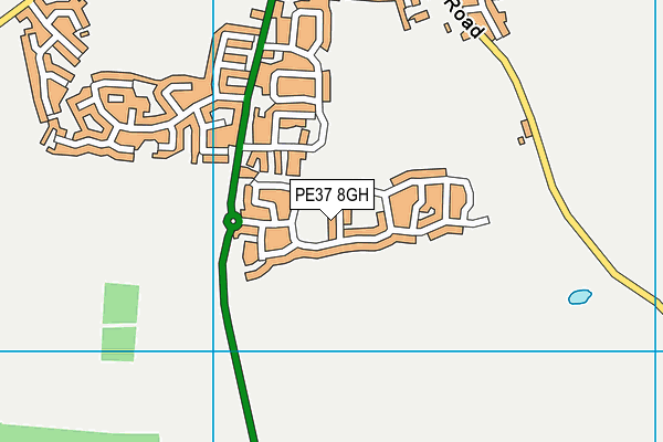 PE37 8GH map - OS VectorMap District (Ordnance Survey)
