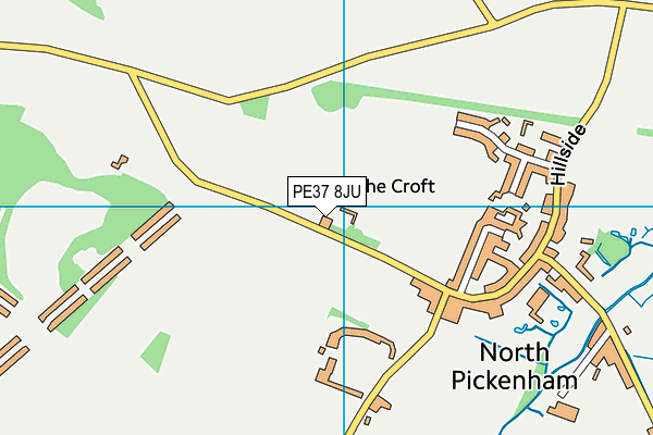 PE37 8JU map - OS VectorMap District (Ordnance Survey)