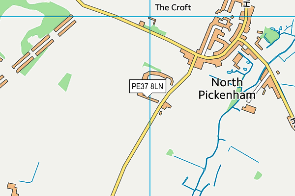 PE37 8LN map - OS VectorMap District (Ordnance Survey)