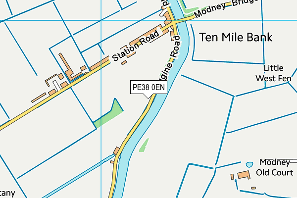 PE38 0EN map - OS VectorMap District (Ordnance Survey)