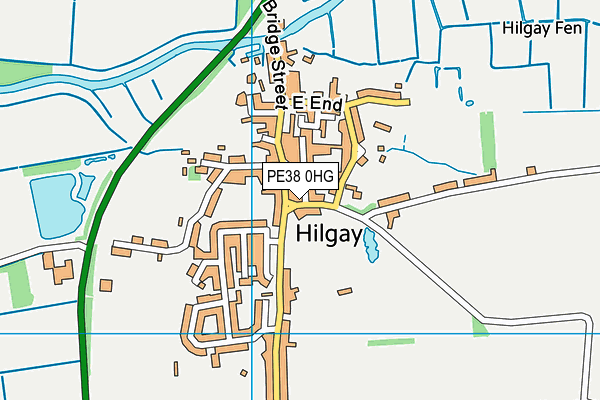 PE38 0HG map - OS VectorMap District (Ordnance Survey)