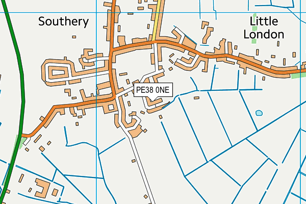 PE38 0NE map - OS VectorMap District (Ordnance Survey)
