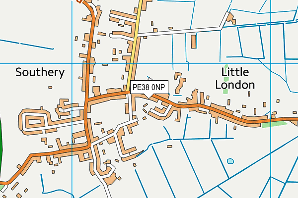 PE38 0NP map - OS VectorMap District (Ordnance Survey)