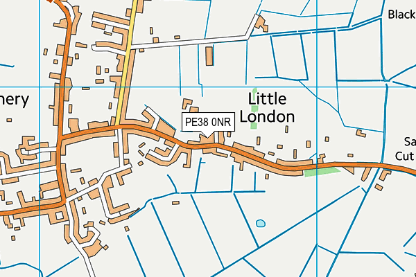 PE38 0NR map - OS VectorMap District (Ordnance Survey)