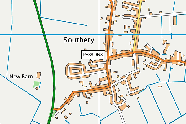 PE38 0NX map - OS VectorMap District (Ordnance Survey)