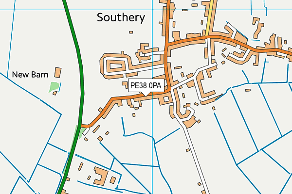 Southery Academy map (PE38 0PA) - OS VectorMap District (Ordnance Survey)