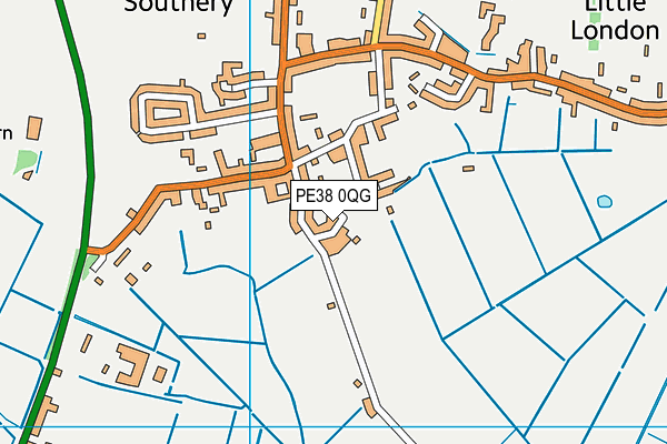 PE38 0QG map - OS VectorMap District (Ordnance Survey)