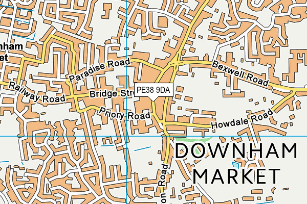 Map of DOWNHAM BARBER LTD at district scale