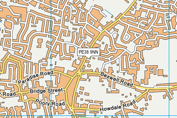 PE38 9NN map - OS VectorMap District (Ordnance Survey)