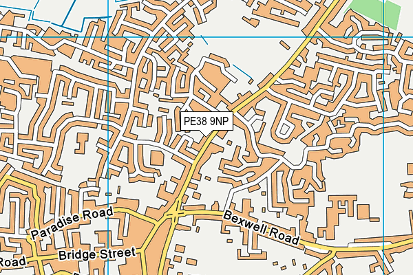 PE38 9NP map - OS VectorMap District (Ordnance Survey)
