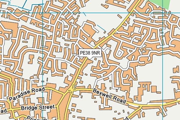 PE38 9NR map - OS VectorMap District (Ordnance Survey)