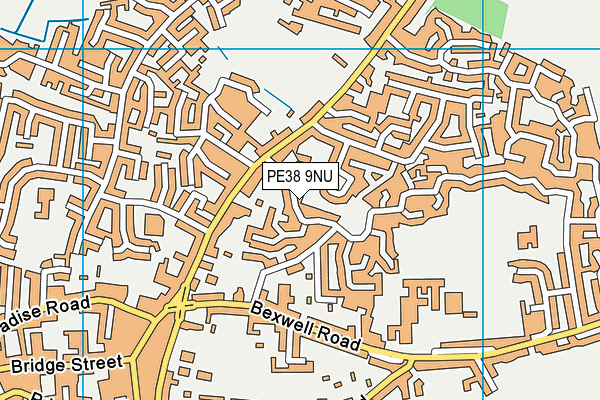 PE38 9NU map - OS VectorMap District (Ordnance Survey)