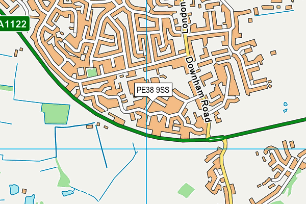 PE38 9SS map - OS VectorMap District (Ordnance Survey)