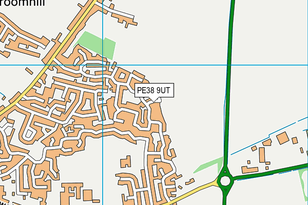 PE38 9UT map - OS VectorMap District (Ordnance Survey)