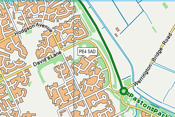 PE4 5AD map - OS VectorMap District (Ordnance Survey)