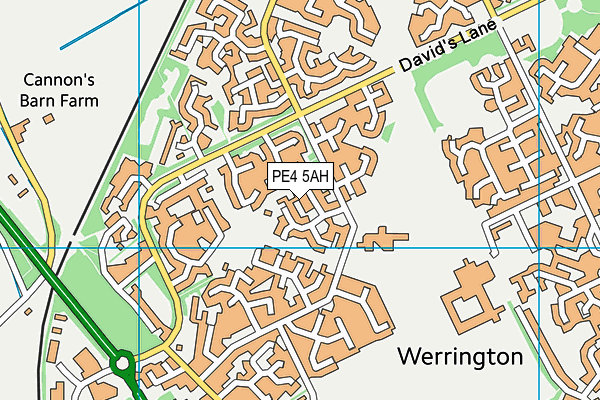 PE4 5AH map - OS VectorMap District (Ordnance Survey)