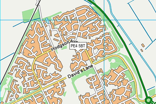 PE4 5BT map - OS VectorMap District (Ordnance Survey)