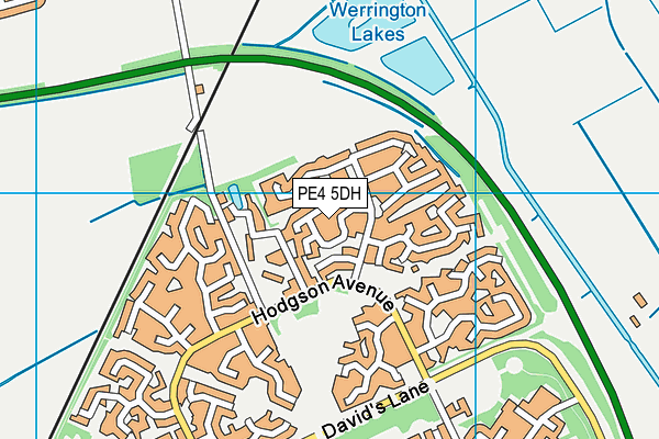 PE4 5DH map - OS VectorMap District (Ordnance Survey)