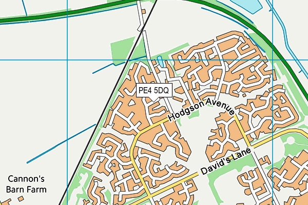 PE4 5DQ map - OS VectorMap District (Ordnance Survey)