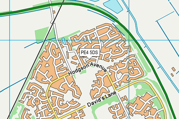 PE4 5DS map - OS VectorMap District (Ordnance Survey)