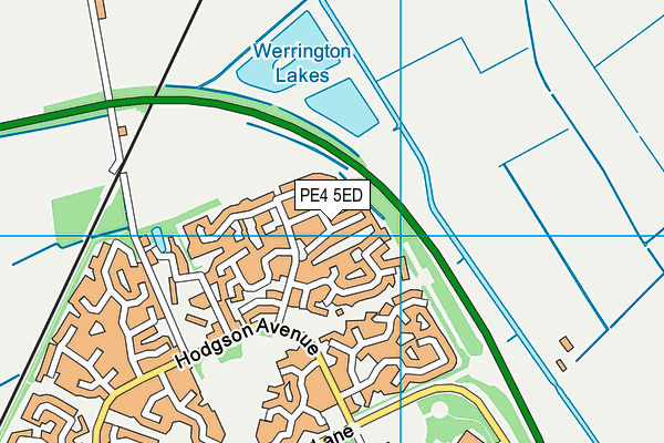 PE4 5ED map - OS VectorMap District (Ordnance Survey)