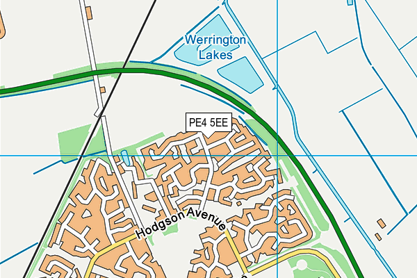 PE4 5EE map - OS VectorMap District (Ordnance Survey)