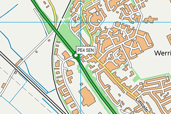 PE4 5EN map - OS VectorMap District (Ordnance Survey)
