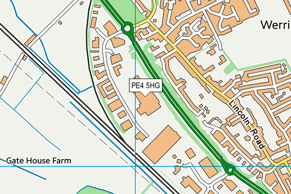 PE4 5HG map - OS VectorMap District (Ordnance Survey)