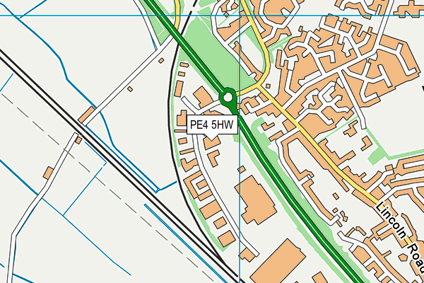 Bannatyne Health Club (Peterborough) map (PE4 5HW) - OS VectorMap District (Ordnance Survey)
