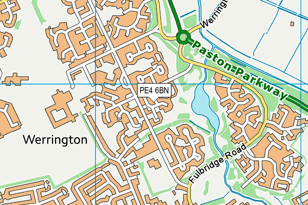 PE4 6BN map - OS VectorMap District (Ordnance Survey)