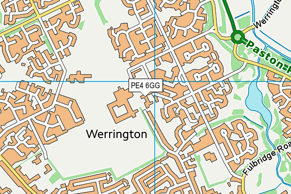 PE4 6GG map - OS VectorMap District (Ordnance Survey)