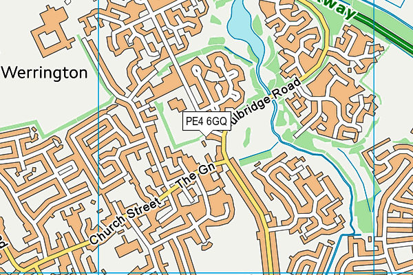 PE4 6GQ map - OS VectorMap District (Ordnance Survey)