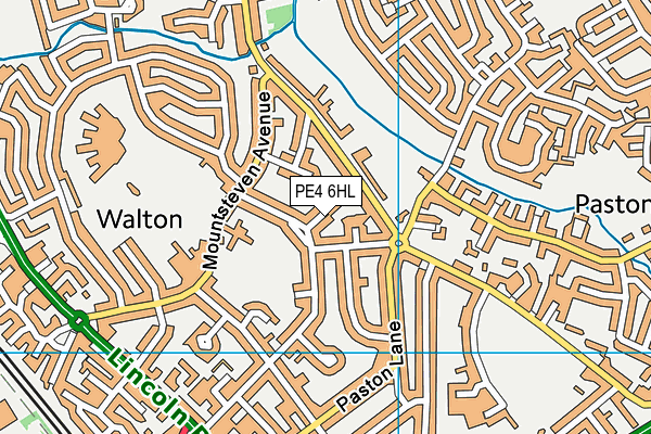 PE4 6HL map - OS VectorMap District (Ordnance Survey)